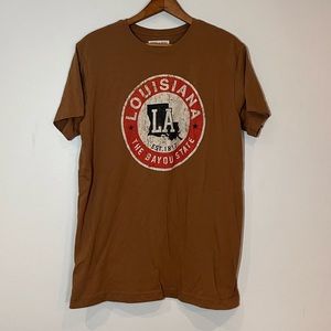 Louisiana Bayou State T-Shirt State of Mine Size Medium Mens Short Sleeve